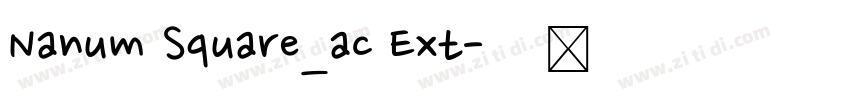 Nanum Square_ac Ext字体转换
